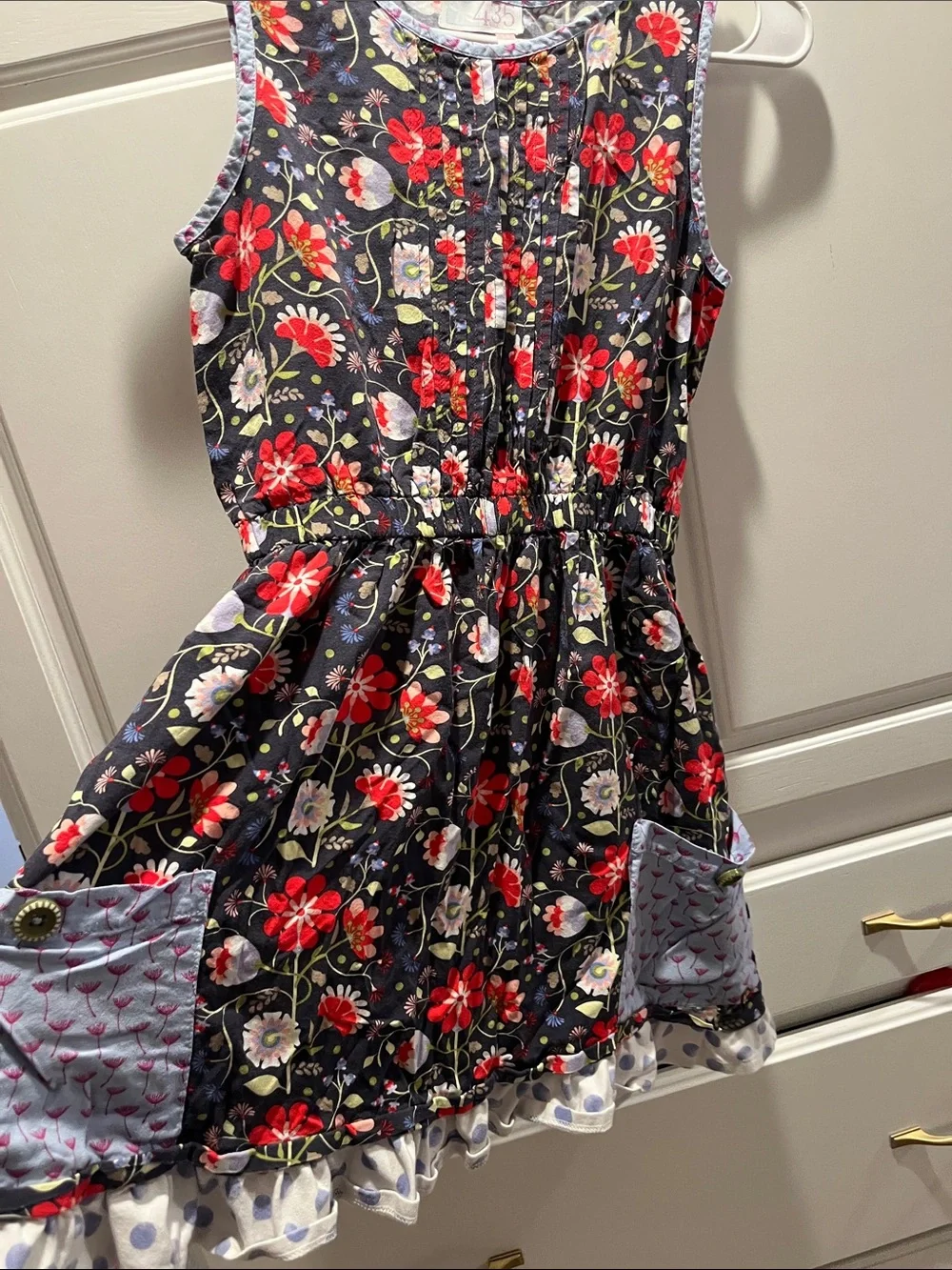 Matilda Jane 435 The Adventure Begins Soak Up The Sun Dress Floral Pockets Sz 14
